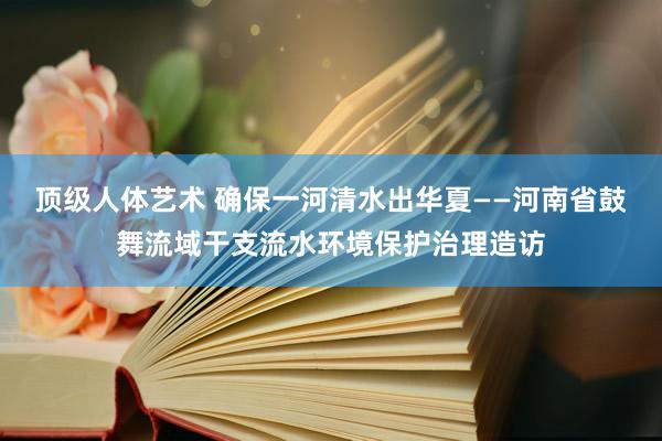 顶级人体艺术 确保一河清水出华夏——河南省鼓舞流域干支流水环境保护治理造访